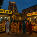 Snacks shops near mantralayam temple