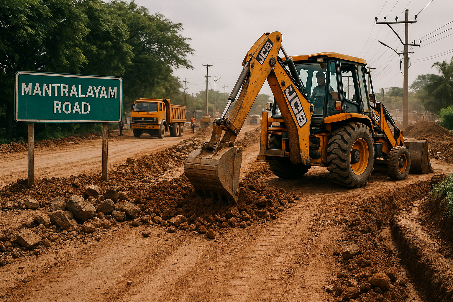 Mantralayam Road Construction Updates 2025
